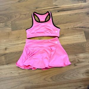 Rebel Athletic sports bra and skirt